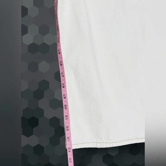 Frame Denim Le Italien White Wide Crop Pants - Picture 5 of 8